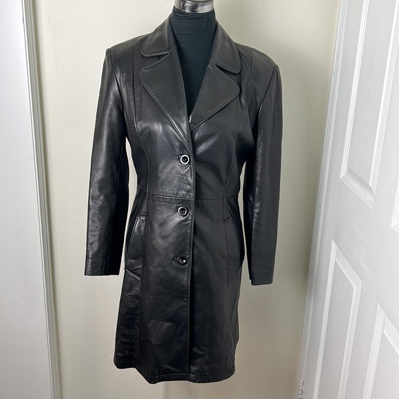 Solo Vintage Canada Made Leather Outerwear Jacket Size Medium - Picture 3 of 15